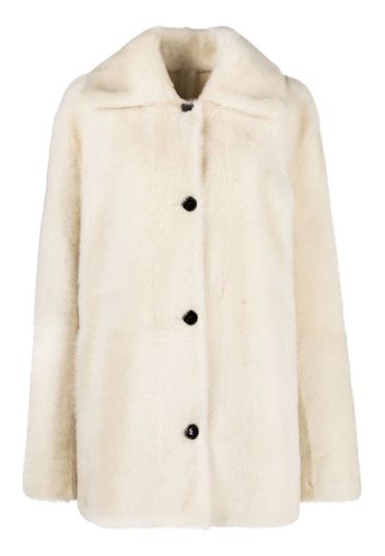 Jil Sander reversible shearling jacket - Toni neutri