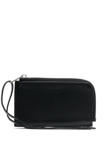 Jil Sander wrist strap leather coin purse - 001 BLACK