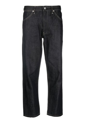 Jil Sander tapered cropped-leg jeans - Blu