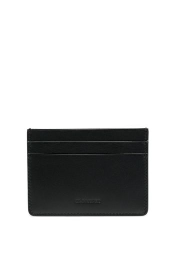 Jil Sander debossed-logo cardholder - Nero