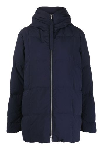 Jil Sander padded zip-fastening coat - Blu