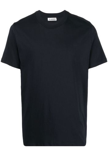 Jil Sander T-shirt girocollo con maniche corte - Blu