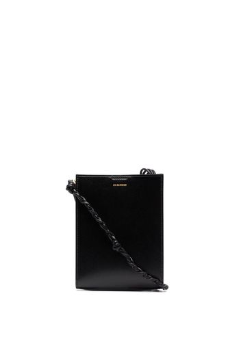 Jil Sander logo-detail leather satchel bag - Nero