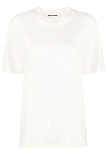 Jil Sander drop-shoulder short-sleeved T-shirt - Toni neutri