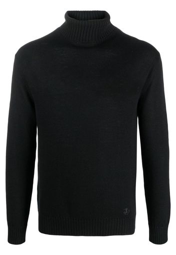 Jil Sander roll neck knitted sweater - Nero