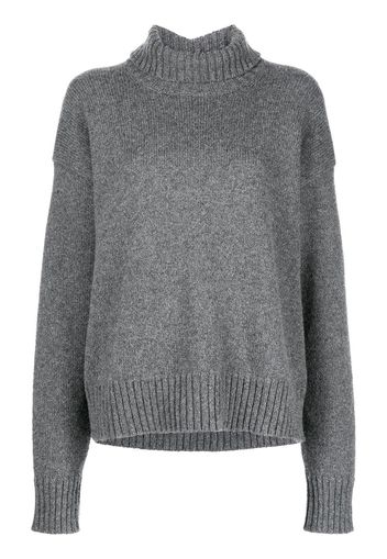 Jil Sander roll-neck loose-fit jumper - Grigio