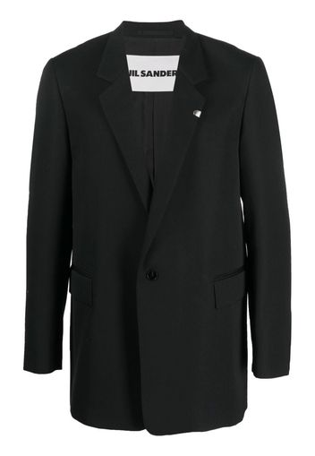 Jil Sander single-breasted wool blazer - Nero