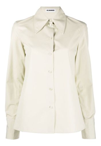 Jil Sander button-fastening poplin shirt - Toni neutri