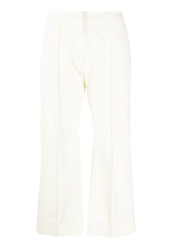 Jil Sander high-waisted cropped trousers - Toni neutri