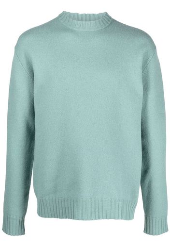 Jil Sander mock-neck wool jumper - Blu