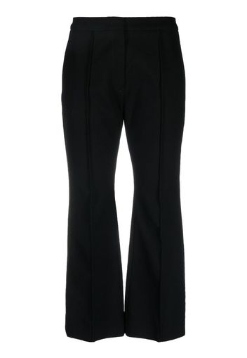 Jil Sander Pantaloni crop a vita alta - Nero