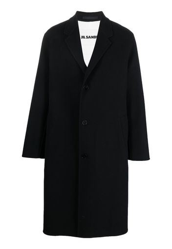 Jil Sander Cappotto con revers a lancia - Blu