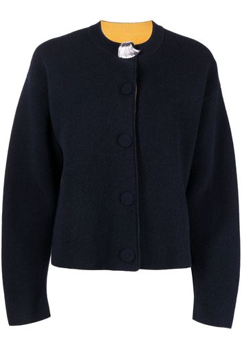 Jil Sander button-down knit cardigan - Blu