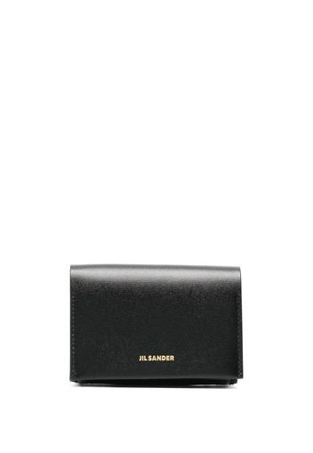 Jil Sander Portafoglio con logo goffrato - Nero