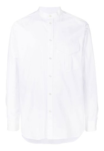 Jil Sander stand-collar cotton shirt - Bianco