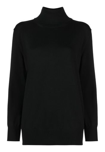 Jil Sander ribbed-knit wool jumper - Nero