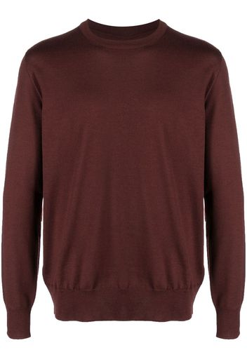 Jil Sander fine-knit wool jumper - Marrone