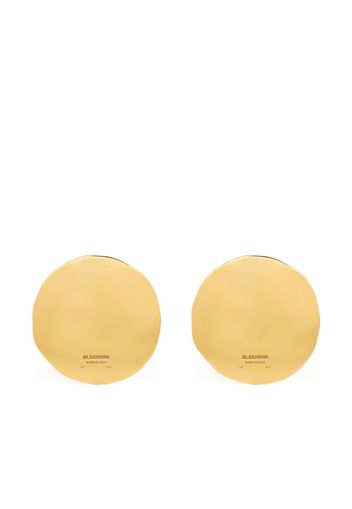 Jil Sander enamel plate earrings - Oro