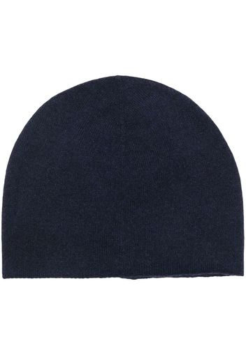 Jil Sander cashmere fine knit beanie - Blu