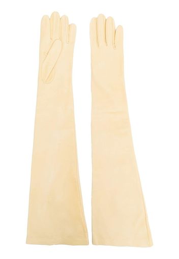 Jil Sander long elbow-length gloves - Giallo