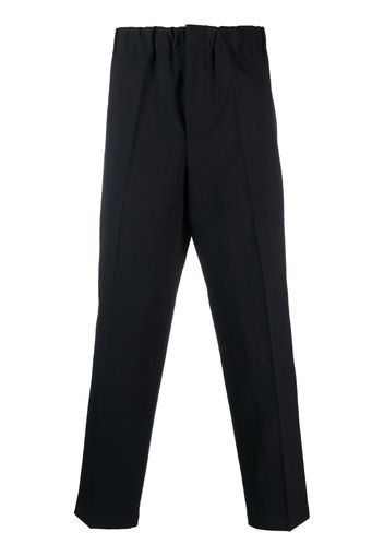 Jil Sander elasticated-waist tapered trousers - Blu