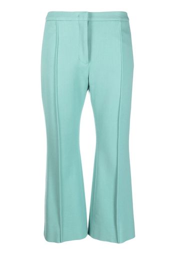 Jil Sander mid-rise cropped trousers - Verde