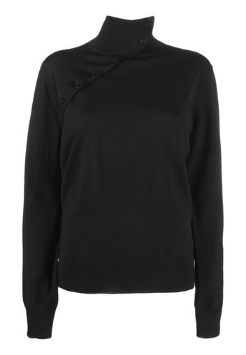 Jil Sander side button jumper - Nero