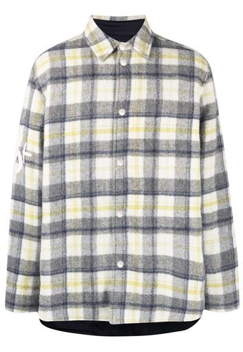 Jil Sander checked shirt jacket - Bianco