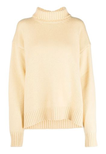 Jil Sander roll-neck loose-fit jumper - Giallo