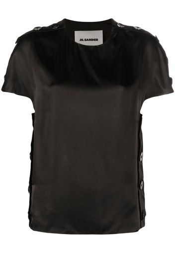 Jil Sander button-embellished T-shirt - Nero