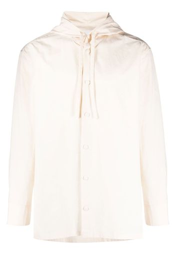 Jil Sander long-sleeved hooded shirt - Toni neutri