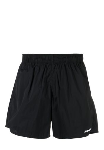 Jil Sander logo-print swim shorts - Nero