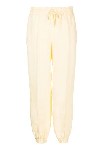 Jil Sander drawstring cotton track pants - Giallo