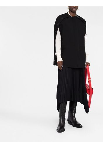 Jil Sander Cappotto con spacco sulle maniche - Nero