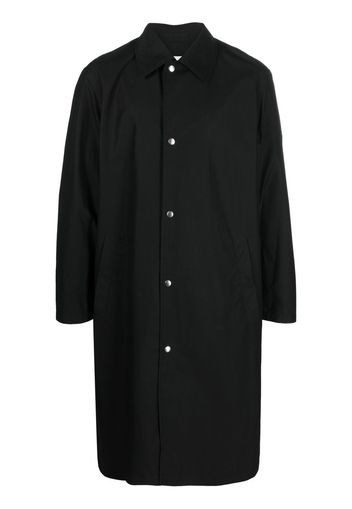 Jil Sander logo-print coat - Nero