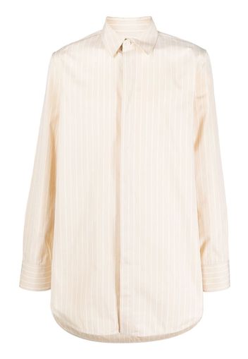 Jil Sander pinstripe-print cotton shirt - Giallo