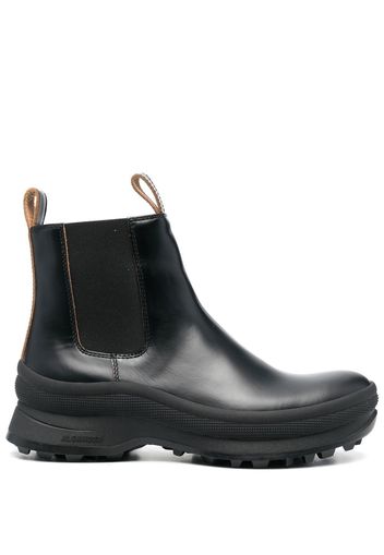 Jil Sander leather Chelsea boots - Nero
