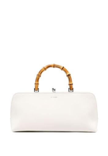 Jil Sander Goji bamboo-handle leather bag - Toni neutri