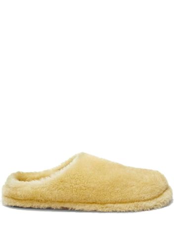 Jil Sander fur-design slippers - Giallo