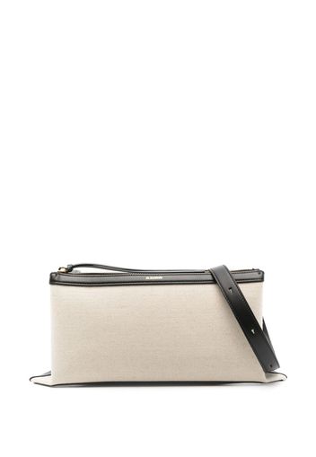 Jil Sander leather-trim shoulder bag - Toni neutri