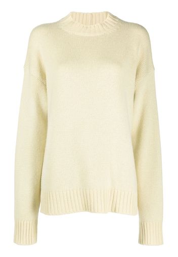 Jil Sander cashmere-cotton crewneck jumper - Verde