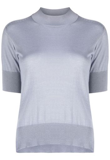 Jil Sander short-sleeved knitted top - Blu