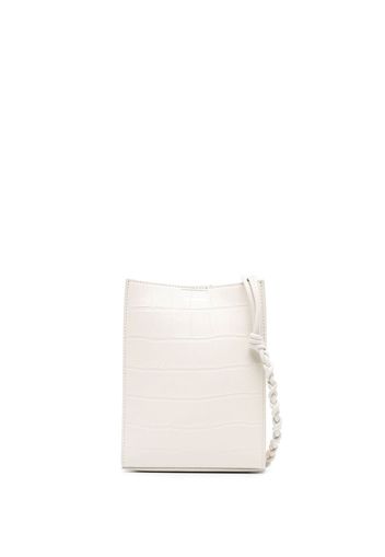 Jil Sander crocodile-effect leather satchel bag - Toni neutri