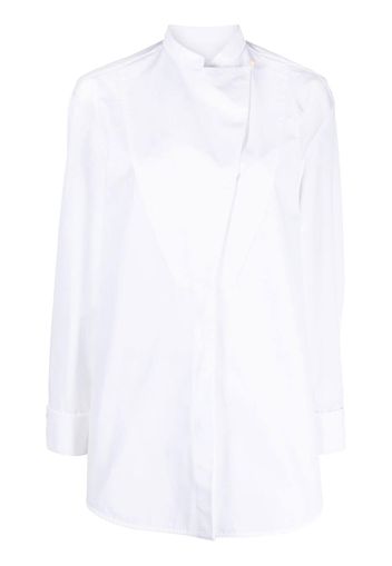 Jil Sander wrap-design cotton shirt - Bianco