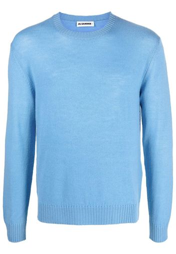 Jil Sander crew neck wool jumper - Blu