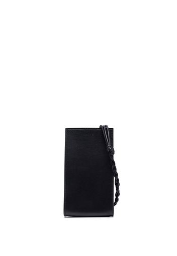 Jil Sander leather logo-detail neck bag - Nero