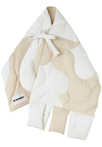 Jil Sander Sciarpa con design a inserti - Bianco