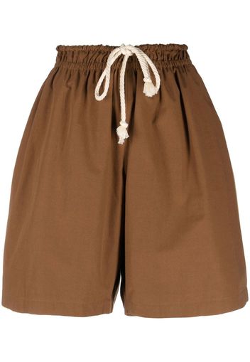 Jil Sander Shorts con coulisse - Marrone