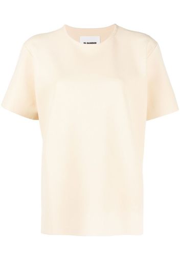 Jil Sander round-neck short-sleeved T-shirt - Toni neutri