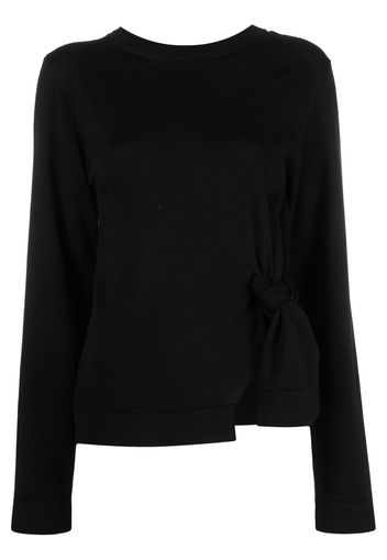 Jil Sander open-back detail knit jumper - Nero